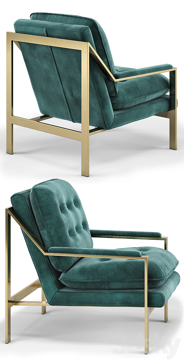 Ingrid Chair Emerald 3DSMax File - thumbnail 2