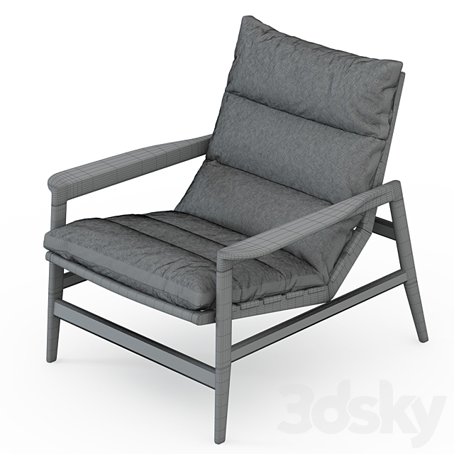 Ipanema armchair 3DS Max Model - thumbnail 3