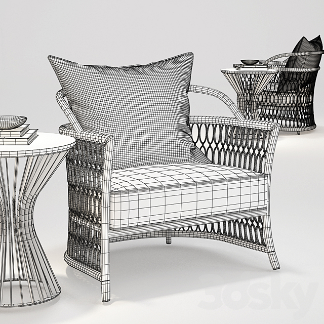 Ipc cavalli_Solstice Table_Nella vetrina_dehors_visionnaire 3DSMax File - thumbnail 2