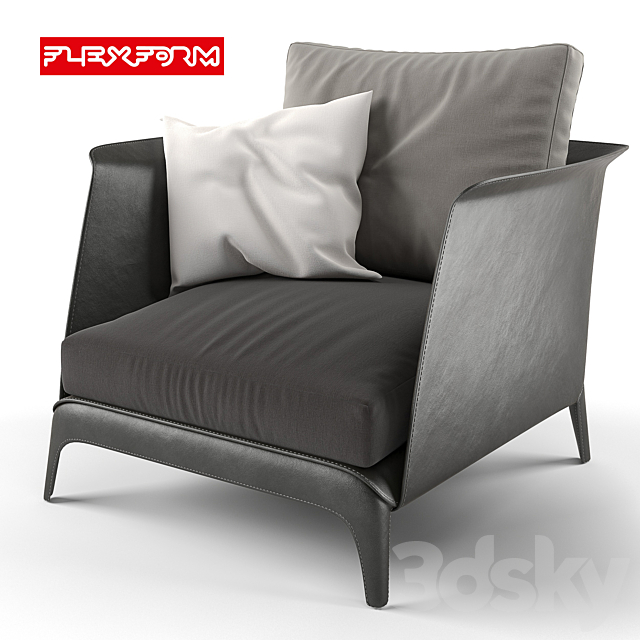 Isabel armchair 3DSMax File - thumbnail 1