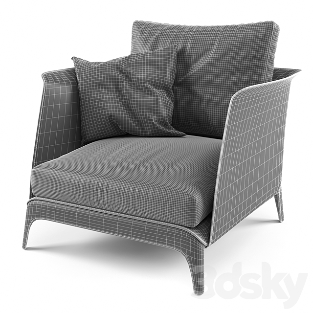 Isabel armchair 3DSMax File - thumbnail 3