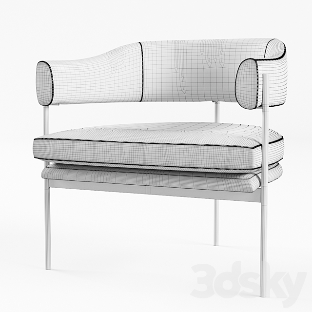 Isabella Chair By Simon James 3DSMax File - thumbnail 3