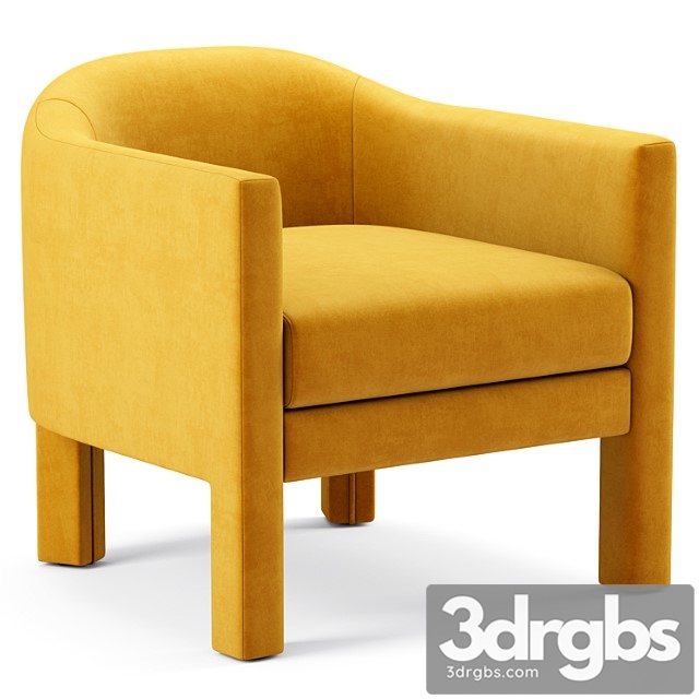 Isabella Chair Westelm 3dsmax Download - thumbnail 1