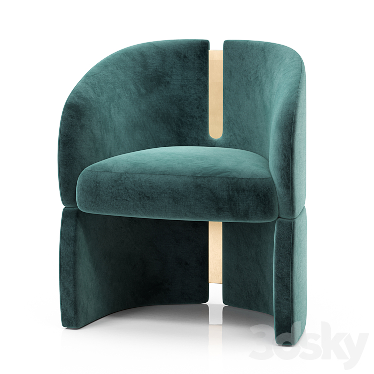 Isadora Dining Chair 3DS Max - thumbnail 1