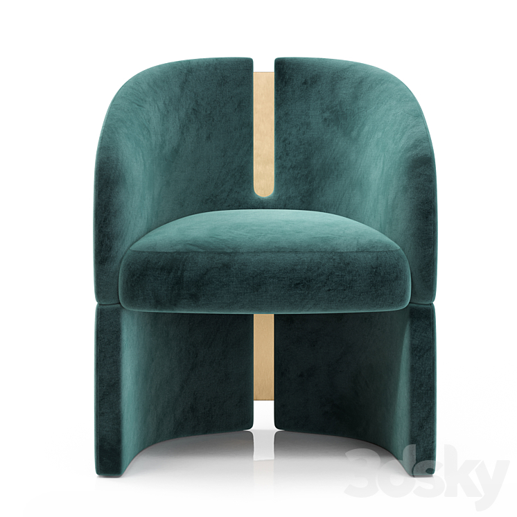 Isadora Dining Chair 3DS Max - thumbnail 2