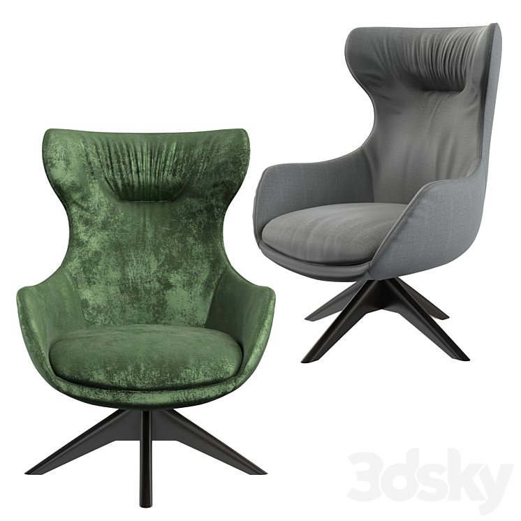 Iseo Nicoline chair 3DS Max - thumbnail 2