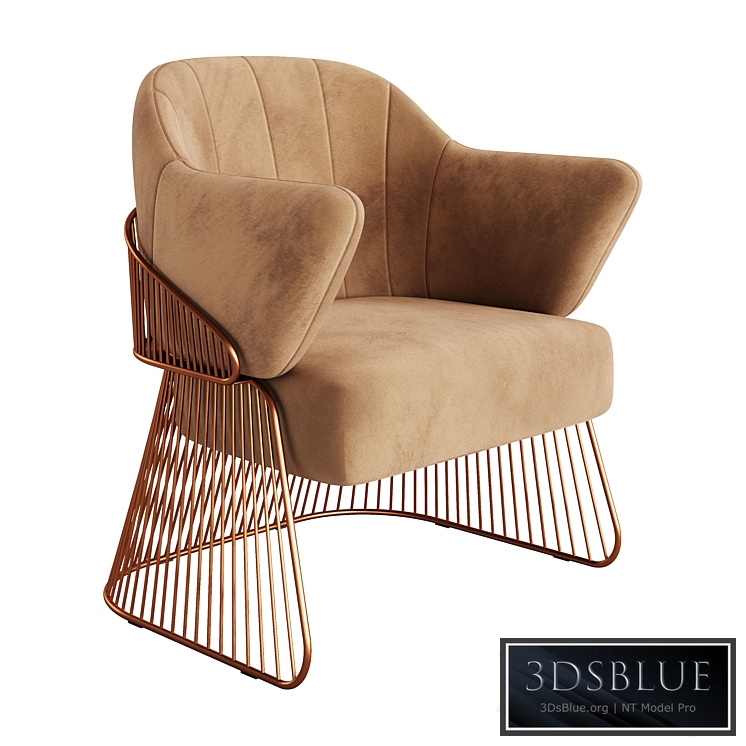 Jackie Armchair 01 by Rossato 3DS Max - thumbnail 3