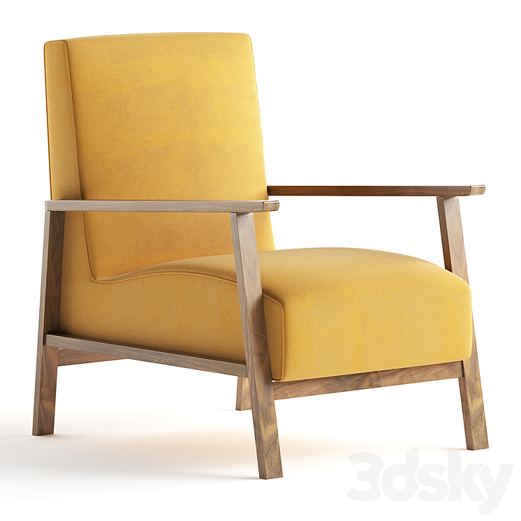 JAMNI Madera Armchair 3DS Max - thumbnail 1