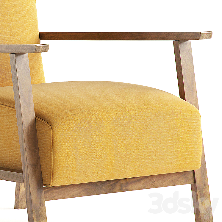 JAMNI Madera Armchair 3DS Max - thumbnail 2