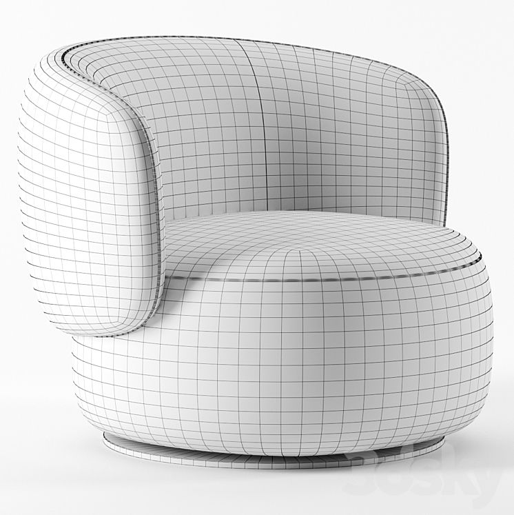 JANE armchair by Piet Boon 3DS Max - thumbnail 2