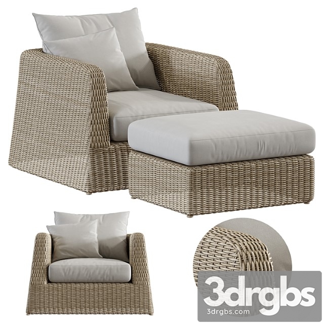 Janus et cie zeya lounge chair set 3dsmax Download - thumbnail 1