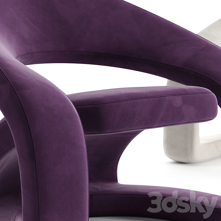 Jaymar Cantilevered Pop Art Chair 3DS Max - thumbnail 2