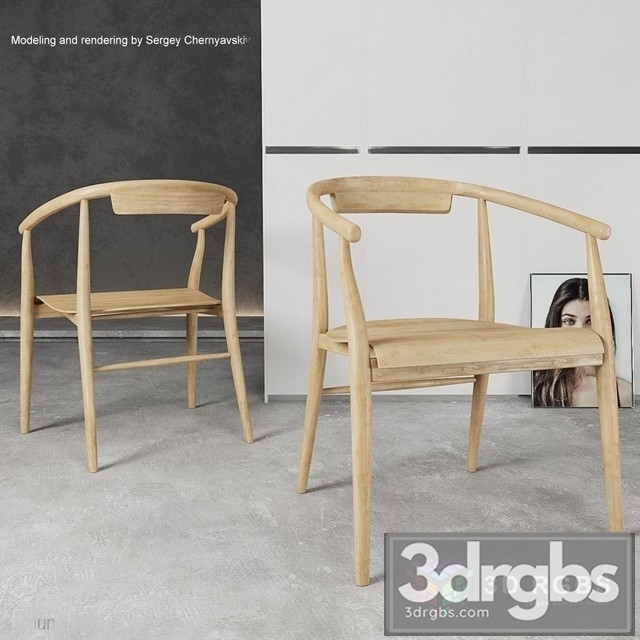 Jens S J61 L Armchair 3dsmax Download - thumbnail 1