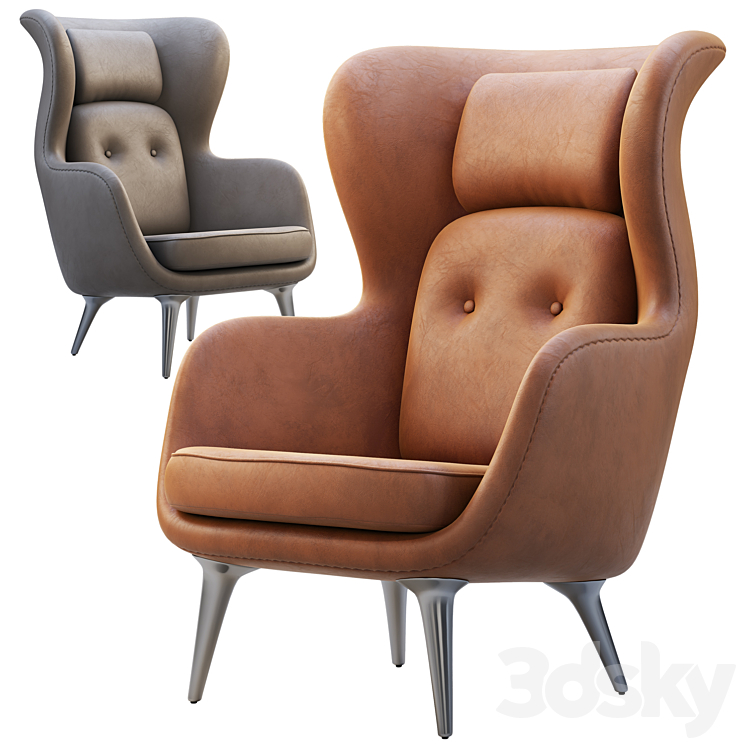 JH1 JH2 Ro Easy Chair 3DS Max - thumbnail 1