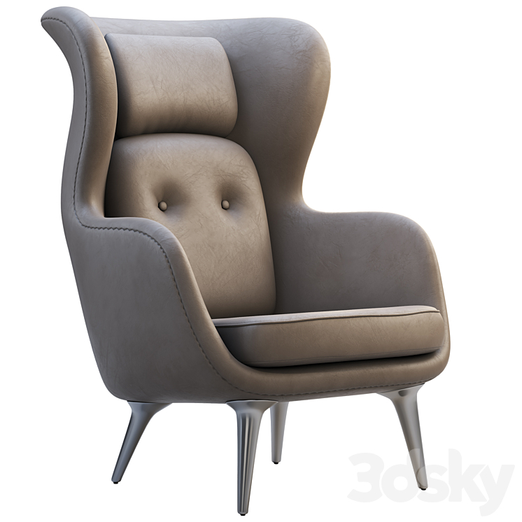 JH1 JH2 Ro Easy Chair 3DS Max - thumbnail 2