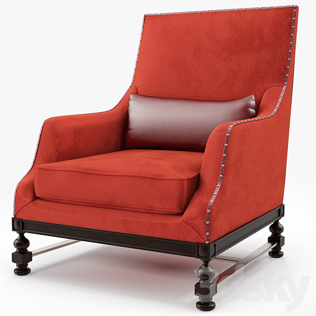 JNL Vanhamme Armchair King 3DS Max Model - thumbnail 2