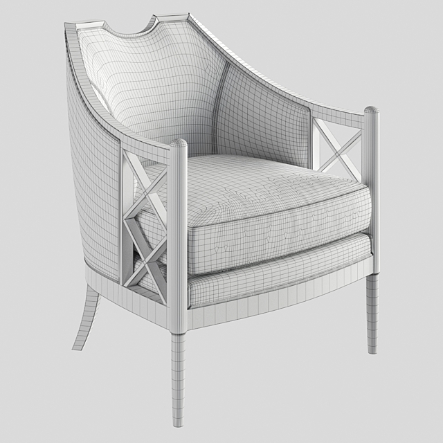 John Richard Salon Chair 3DSMax File - thumbnail 3