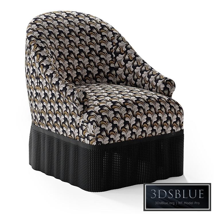 Josephine fringe chair 3DS Max - thumbnail 3