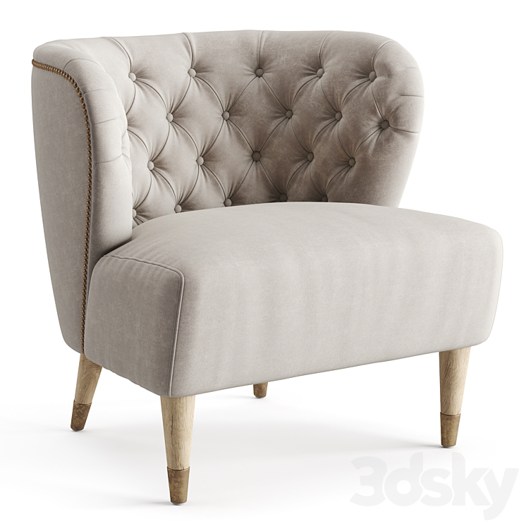 Joy Armchair LuxDeco 3DS Max Model - thumbnail 1