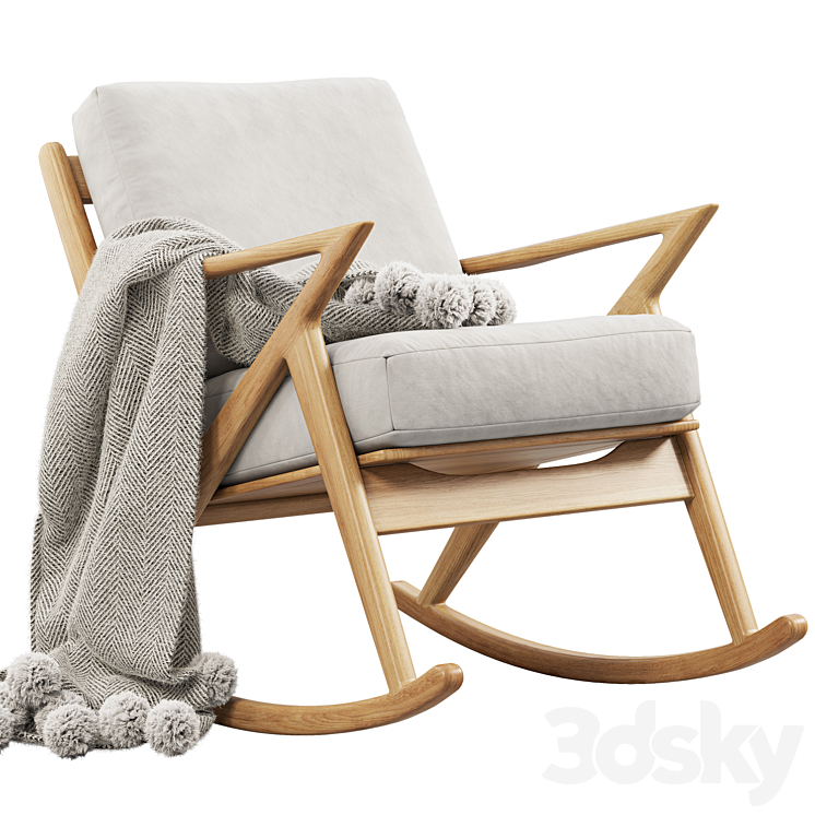 Joybird Soto Rocking Chair (3 options) 3DS Max Model - thumbnail 1