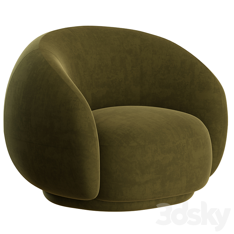 Julep armchair by tacchini 3DS Max - thumbnail 1