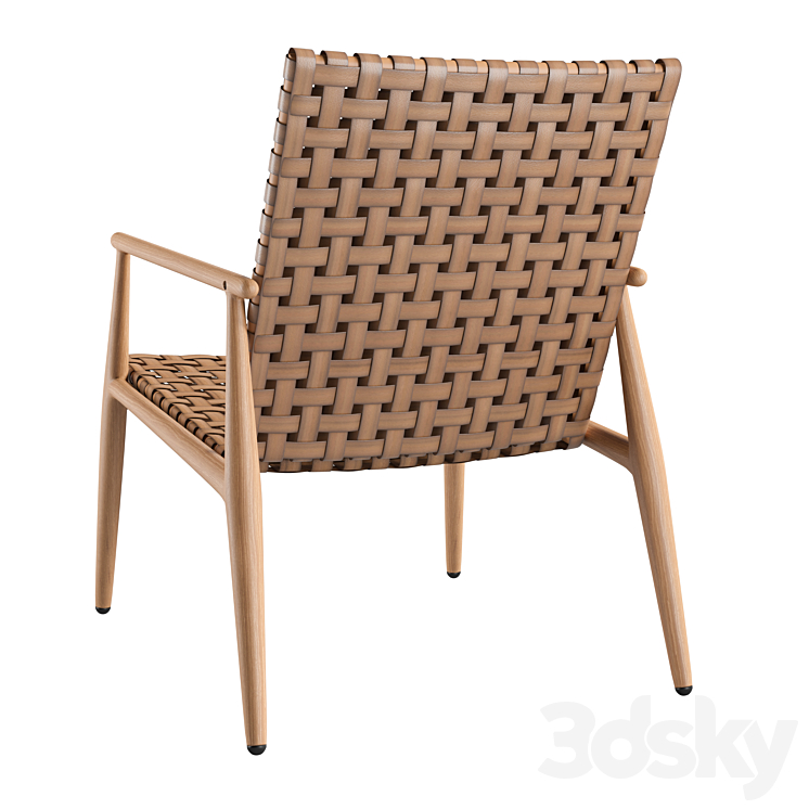 Jysk edderup armchair 3DS Max Model - thumbnail 2