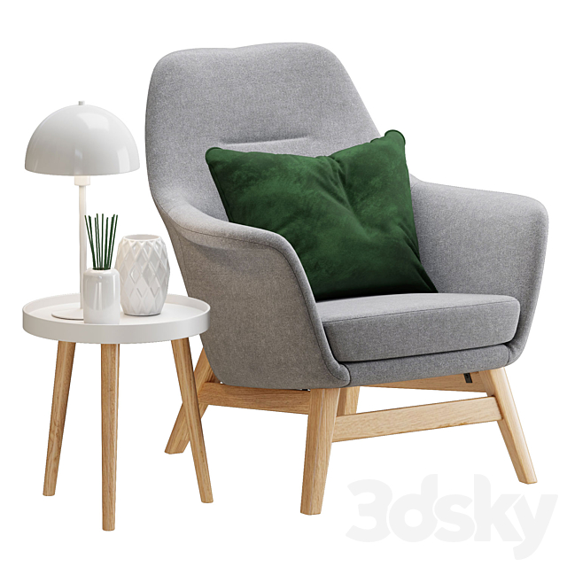 Jysk Engesvang chair 3DSMax File - thumbnail 1