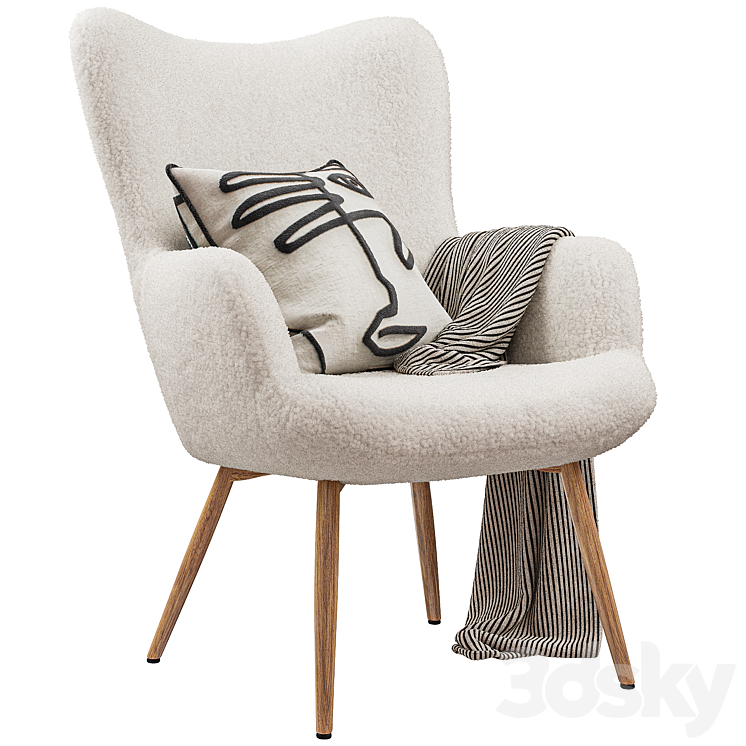 JYSK – HUNDESTED (Armchair) 3DS Max Model - thumbnail 1