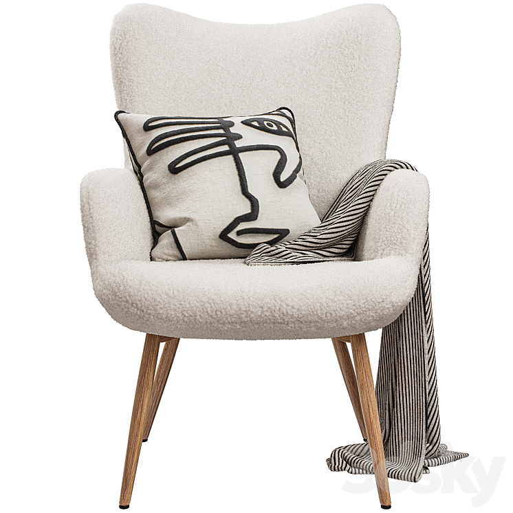 JYSK – HUNDESTED (Armchair) 3DS Max Model - thumbnail 2