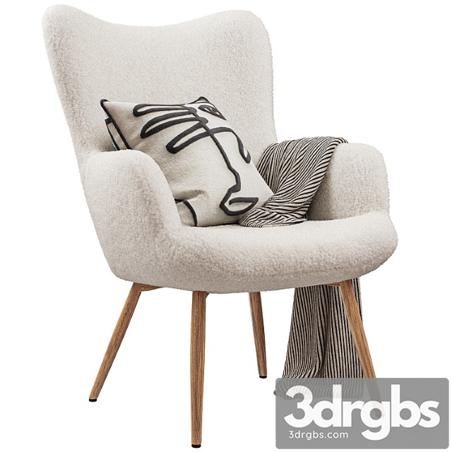 Jysk Hundested Armchair 3dsmax Download - thumbnail 1