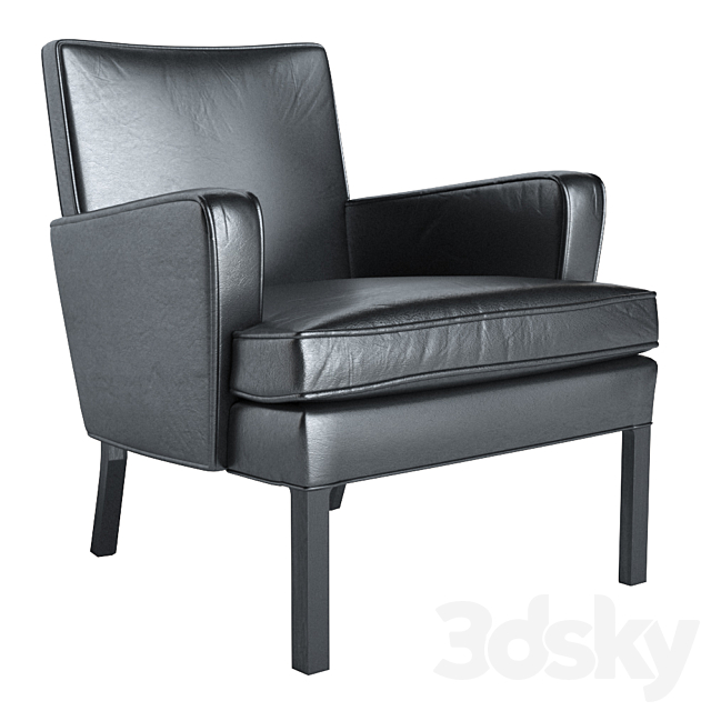 Kaare Klint Easy Chair 3ds Max - thumbnail 1