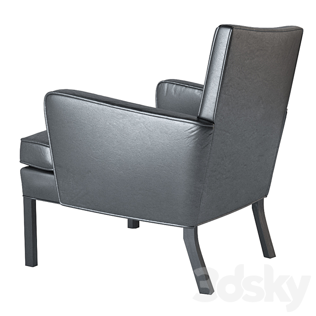 Kaare Klint Easy Chair 3ds Max - thumbnail 2