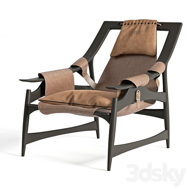 Kalamaja armchair 3DS Max Model - thumbnail 1