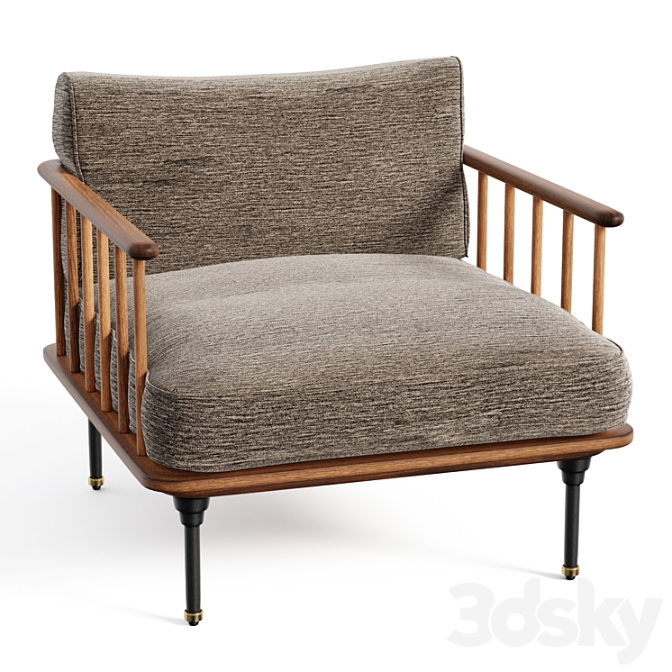 Kalmar Armchair 3DS Max - thumbnail 1