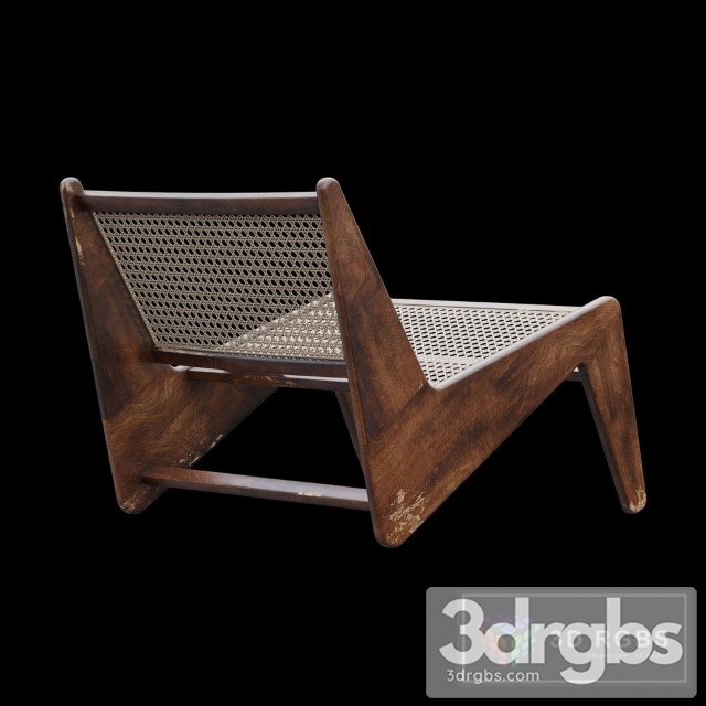 Kangaroo Chair by Pierre Jeanneret 3dsmax Download - thumbnail 1