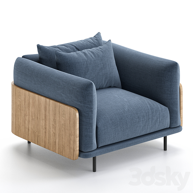 Kapsel Armchair 3DS Max Model - thumbnail 2