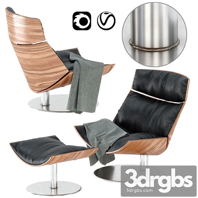 Kara arm chair 3dsmax Download - thumbnail 1