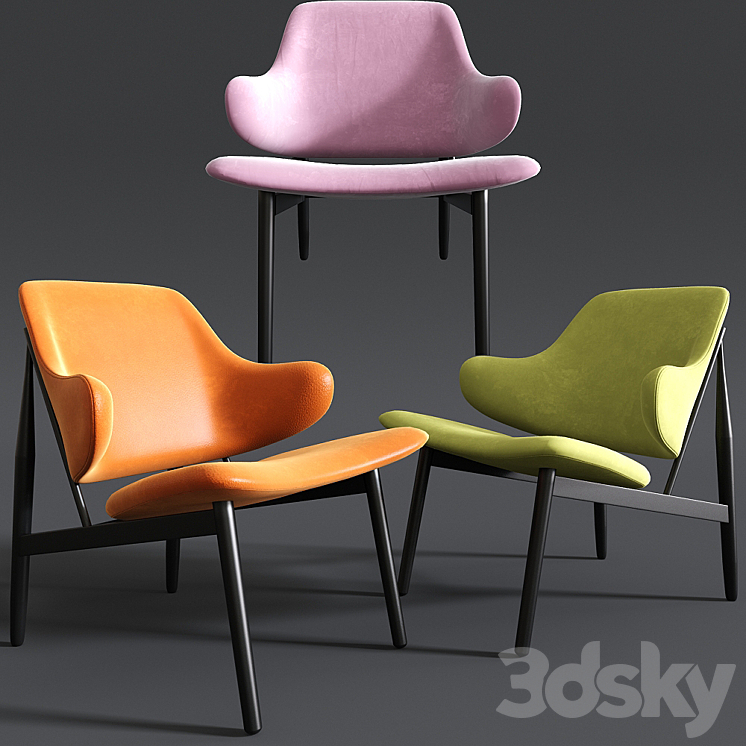 Kardiel Larsen Modern Lounge Chair 3DS Max - thumbnail 1