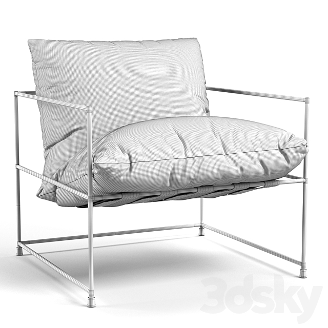 Kare Armchair Cornwall 3DS Max Model - thumbnail 3