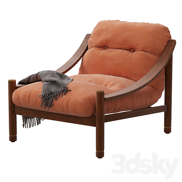 karine armchair 3DS Max Model - thumbnail 3