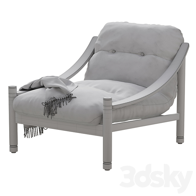 karine armchair 3DS Max Model - thumbnail 5