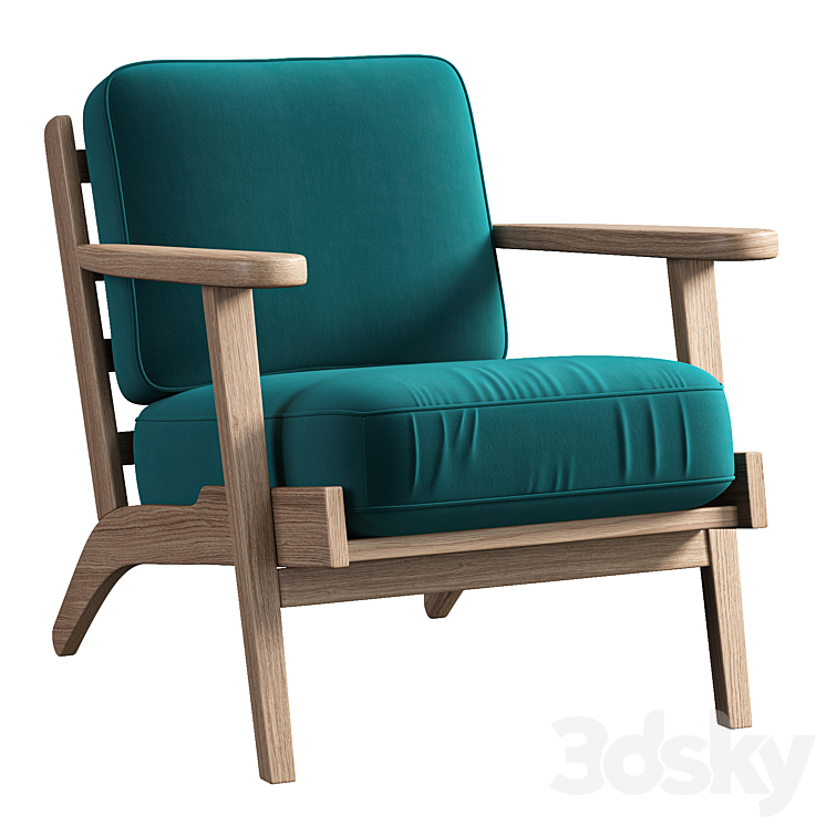 Karla Armchair 3DS Max Model - thumbnail 1