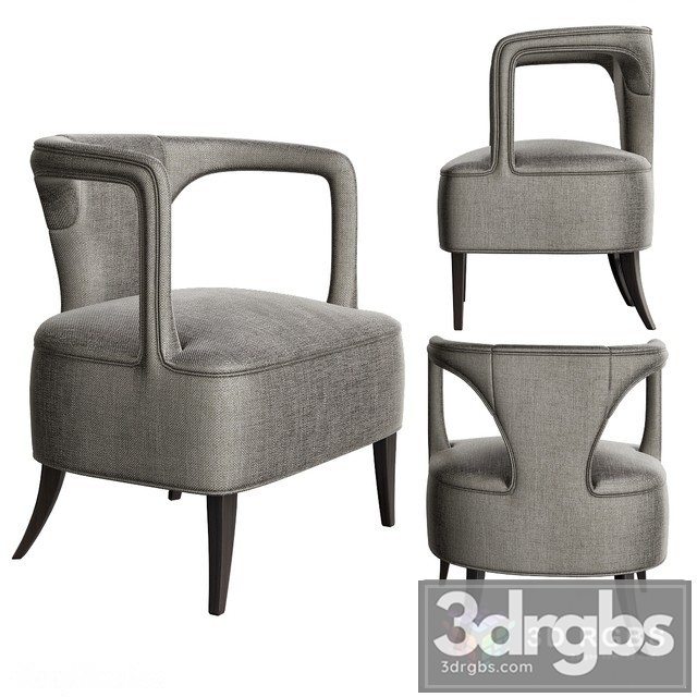 Karoo Armchair Brabbu 3dsmax Download - thumbnail 1