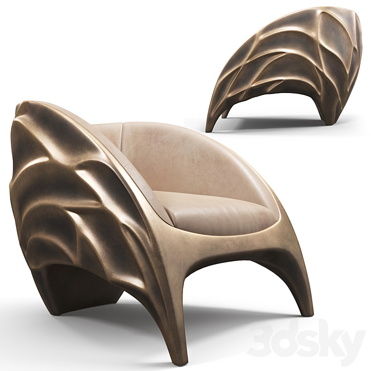 Karpa Triton K1400 armchair 3DS Max - thumbnail 1