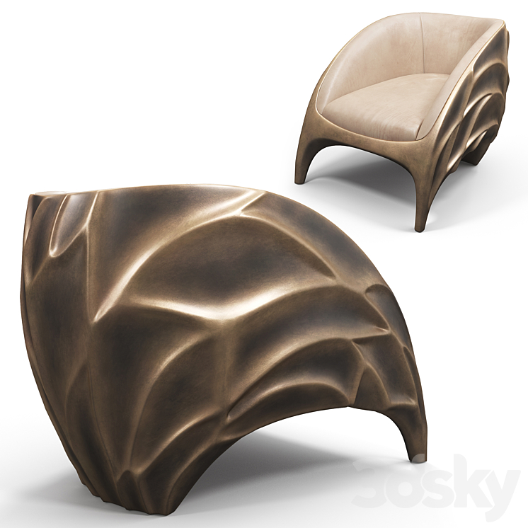 Karpa Triton K1400 armchair 3DS Max - thumbnail 2