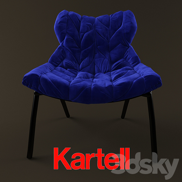 Kartell Foliage Chair 3DS Max Model - thumbnail 3