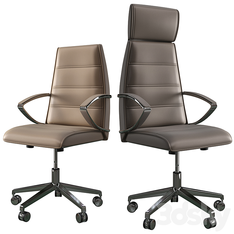 Kastel Klivia office armchair 3DS Max - thumbnail 1