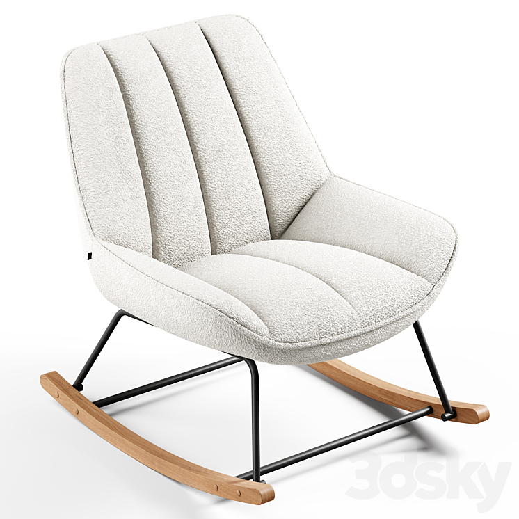 Kave Home – Marlina Rocking Chair 3DS Max Model - thumbnail 2