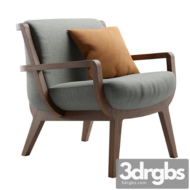 Kaya Lounge Chair 3dsmax Download - thumbnail 1