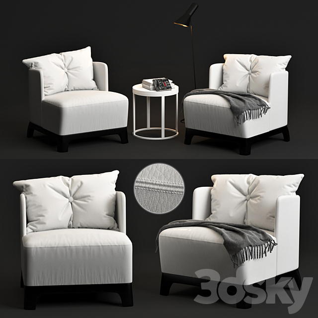 Keeton Merididani armchair 3ds Max - thumbnail 1